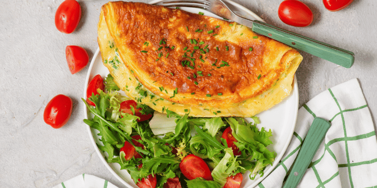 1. Omelette aux légumes méditerranéens