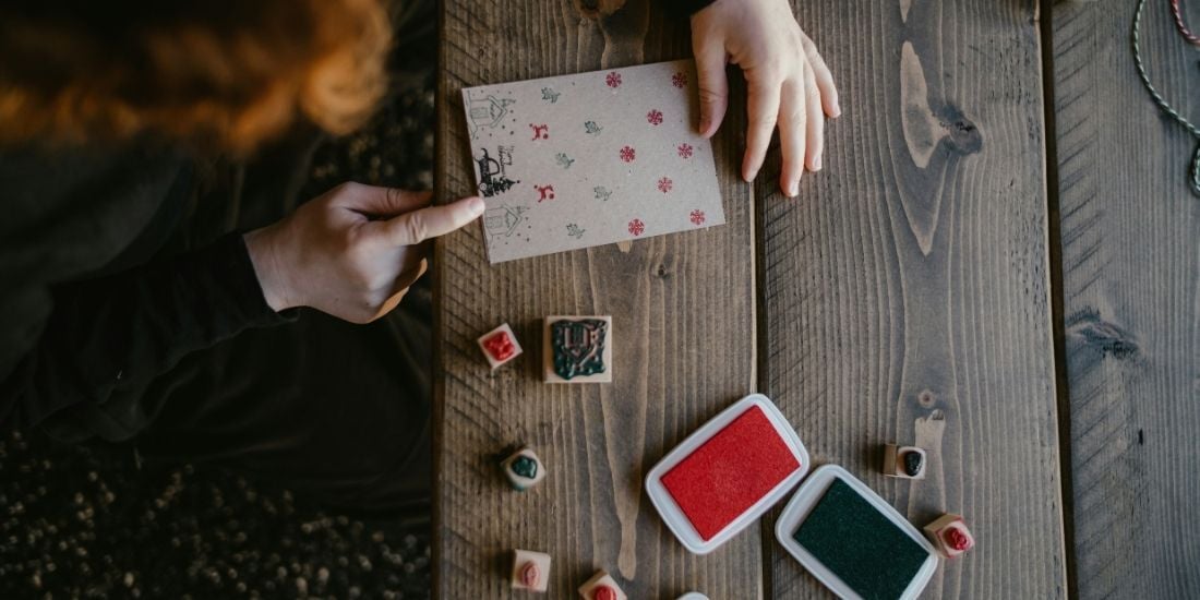 1. Cartes de vœux et guirlandes faites maison