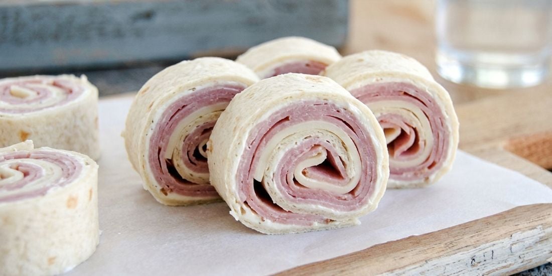 6) Le roulé malin jambon-fromage