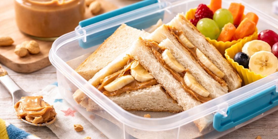 7) Le sucré au peanut butter & banane