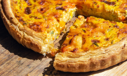 Quiche aux poireaux et comté