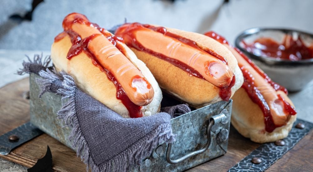 Recette de hot-dogs ensanglantés pour le repas