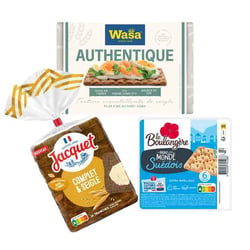 1. Les pains, crackers et autres bases croustillantes