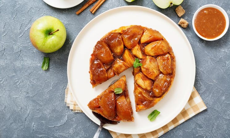 La tarte aux pommes façon tatin, une recette typiquement française !