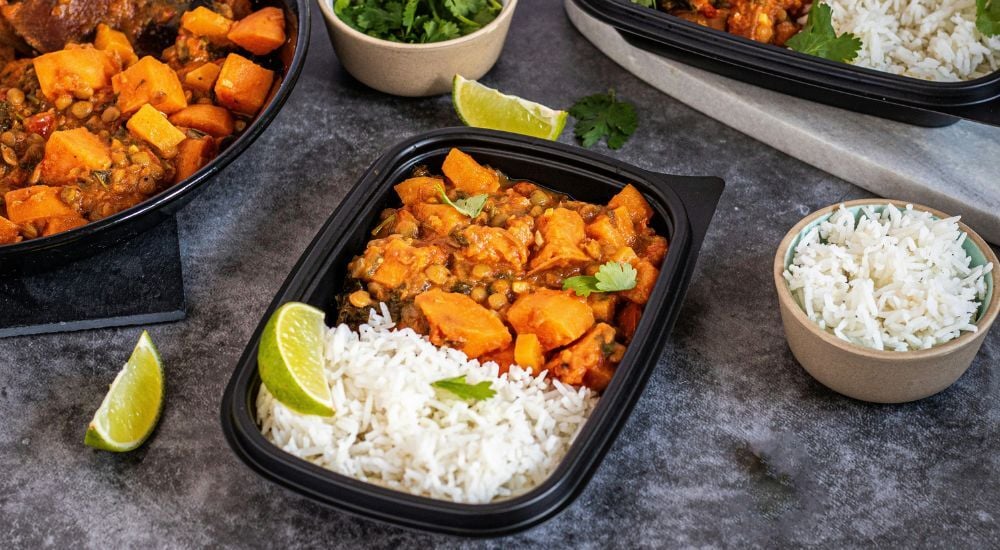 Ragoût de patate douce au cumin et lentilles