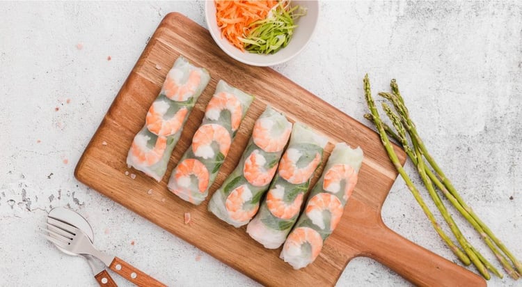 Recette de rouleaux de printemps à déguster froid