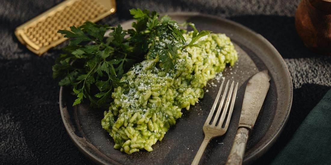 Risotto au brocoli et parmesan