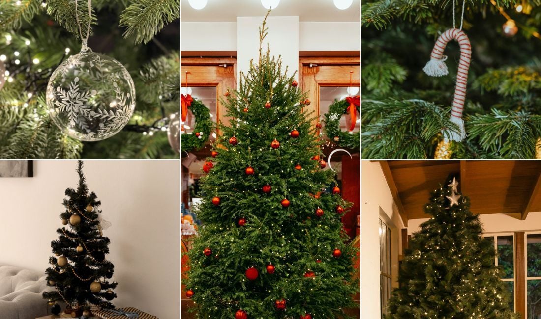  sapin de noël minimaliste avec quelques éléments bien pensés 