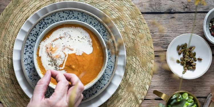 Soupe de lentilles corail et carottes