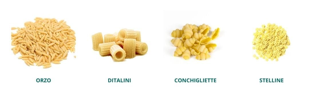 Les petites pâtes italiennes